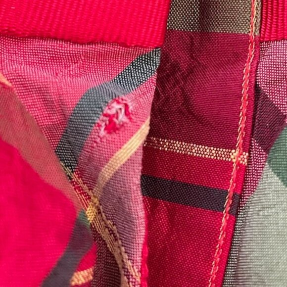 JANIE AND JACK Collections Crimson Plaid Plaid Silk Dress 5 - Picture 16 of 16